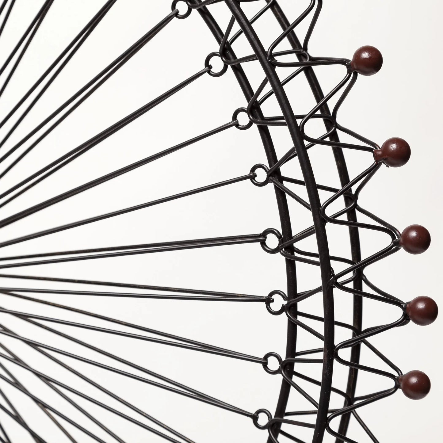 Black Metal London Eye Sculpture