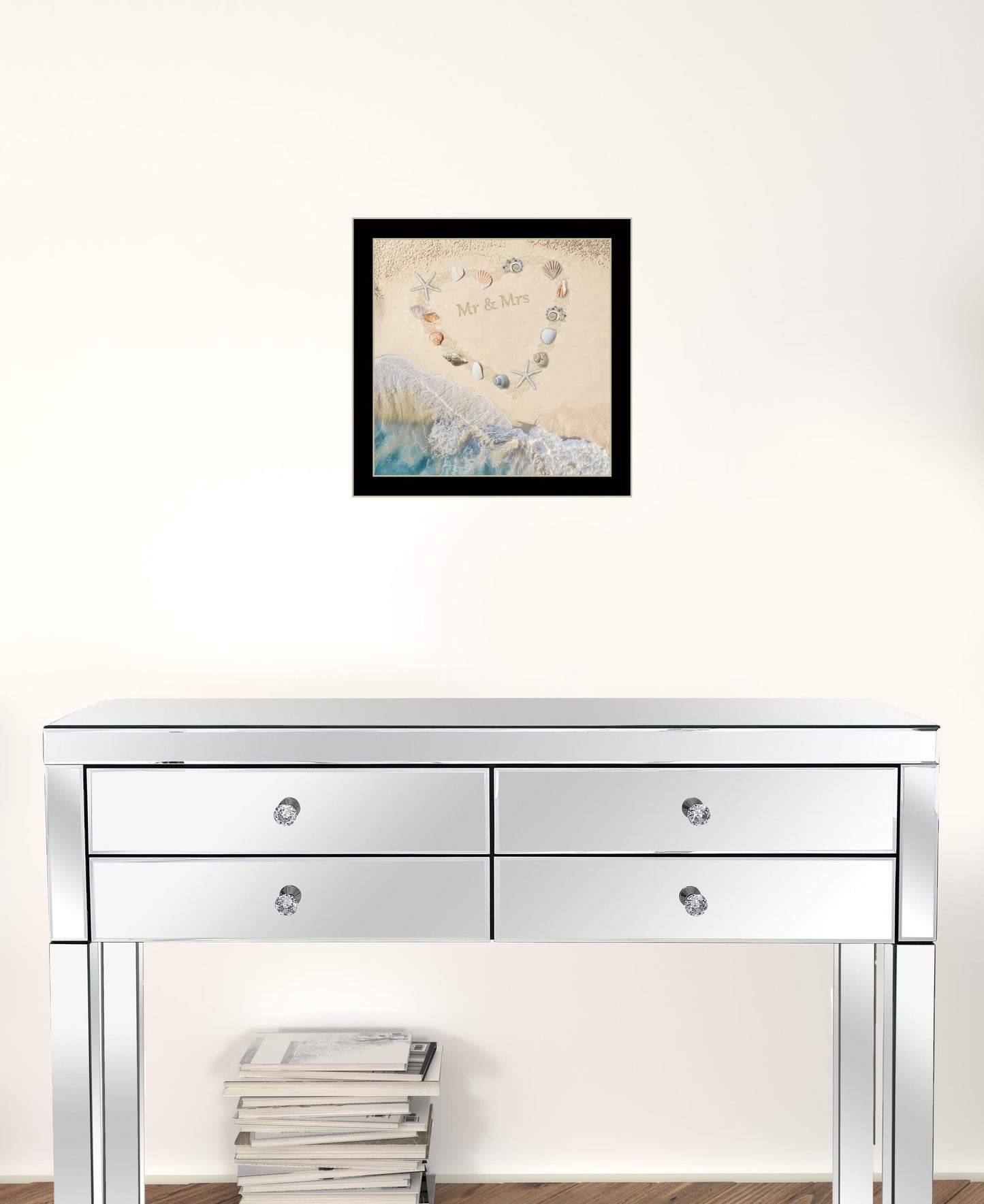 Marriage is a Beach 1 Black Framed Print Wall Art