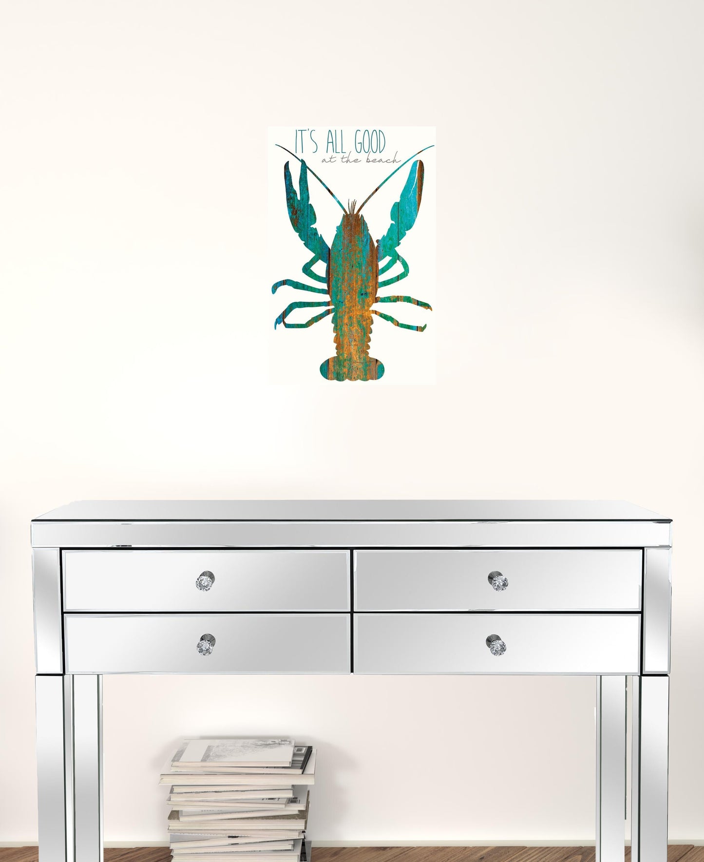 Its All Good at the Beach White Framed Print Wall Art