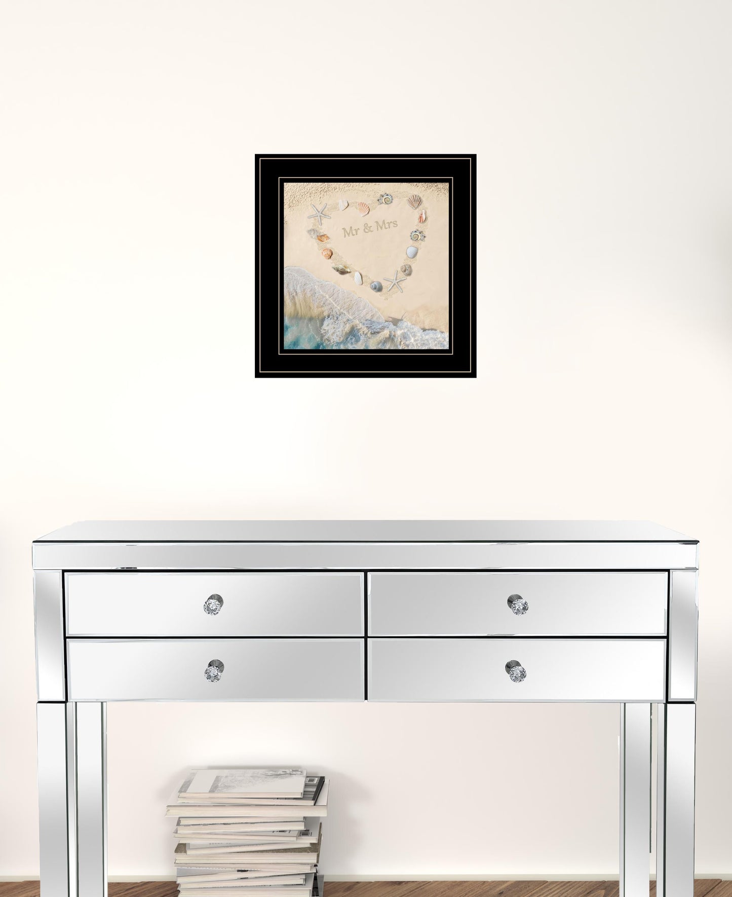 Marriage is a Beach 3 Black Framed Print Wall Art