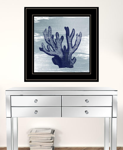Set Of Two The Beach Coastal 2 Black Framed Print Wall Art
