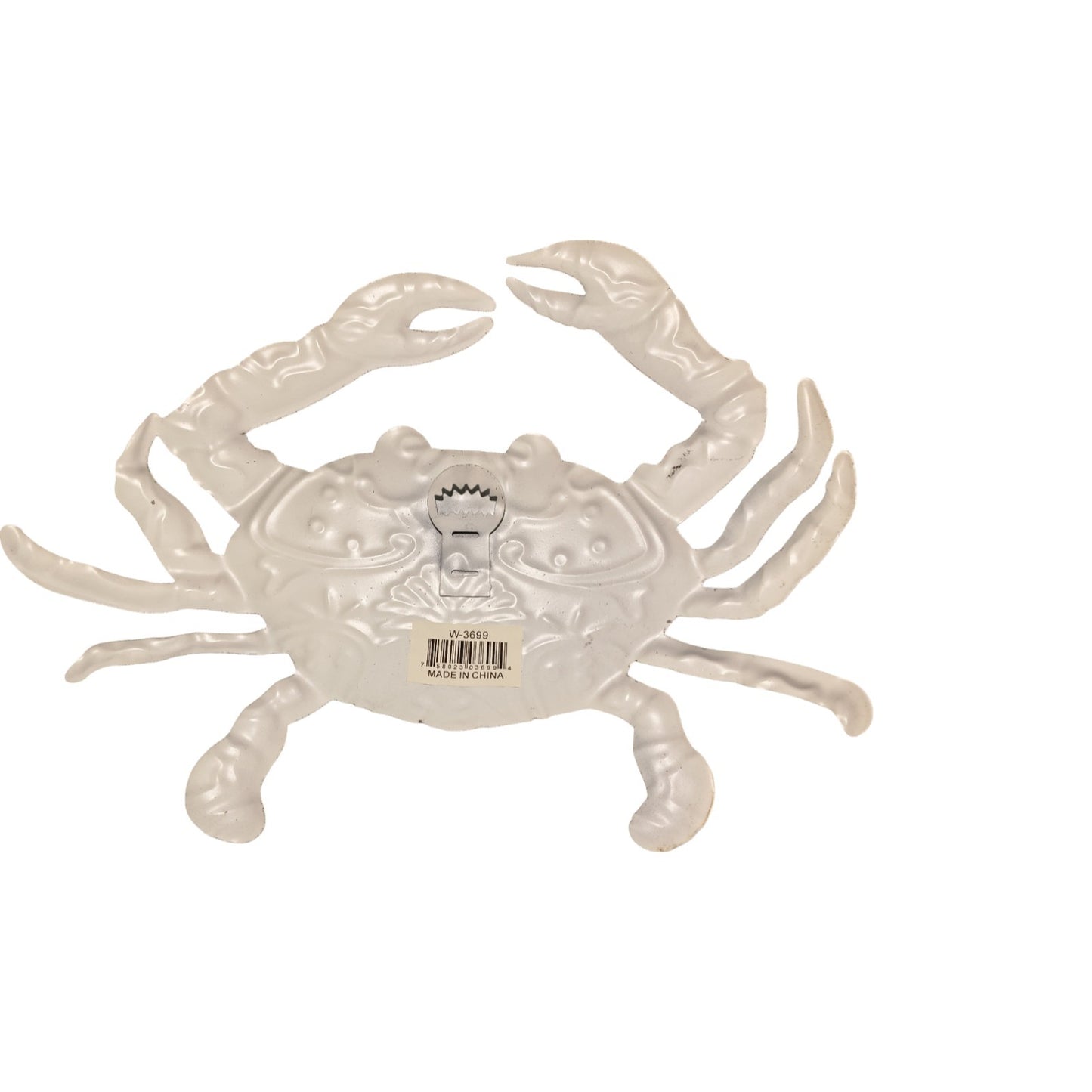 Metal Crab Artwork 12 Inches Wide Metal Cut-Out Design Wall Crab