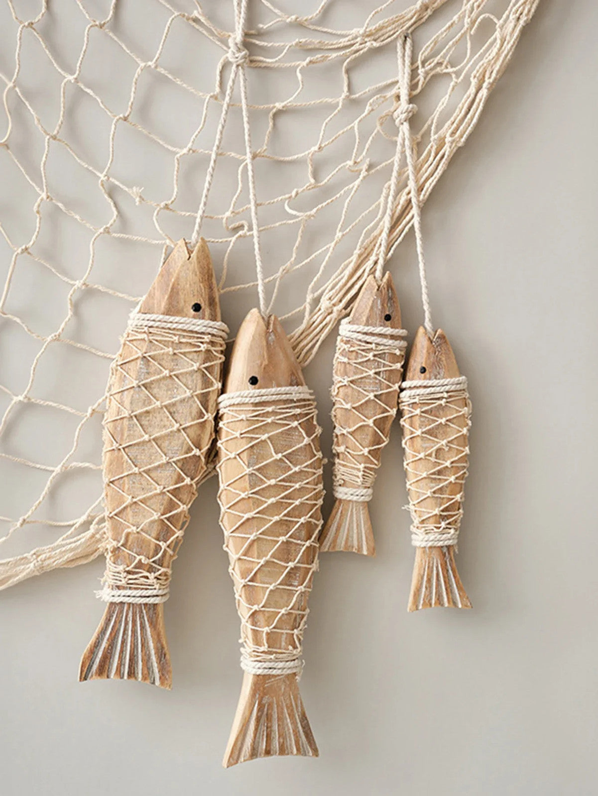 Rustic Wooden Fish Wall Decor - Nautical Ornament by UNIQUE FINDS, Ready to Hang