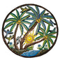23 inches Antoine- Full of Colors Palms & Scene Hand Made Metal Drum Artwork