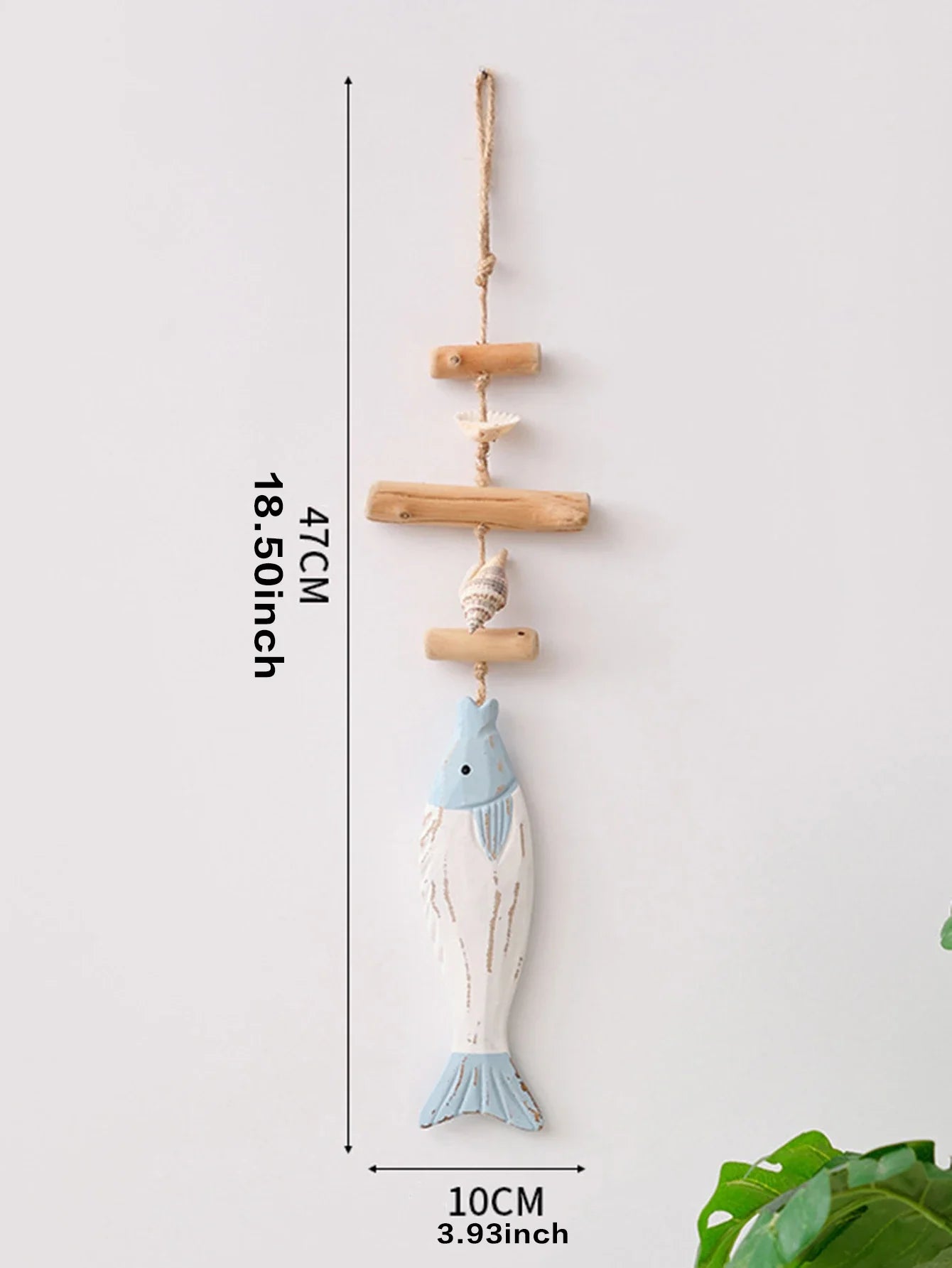 Rustic Wooden Fish Wall Decor - Nautical Ornament by UNIQUE FINDS, Ready to Hang